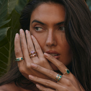 Queen 2.0 Rubellite Ring by Logan Hollowell Jewelry