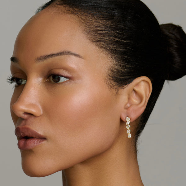 Fortuna Diamond Drop Earrings by Logan Hollowell Jewelry