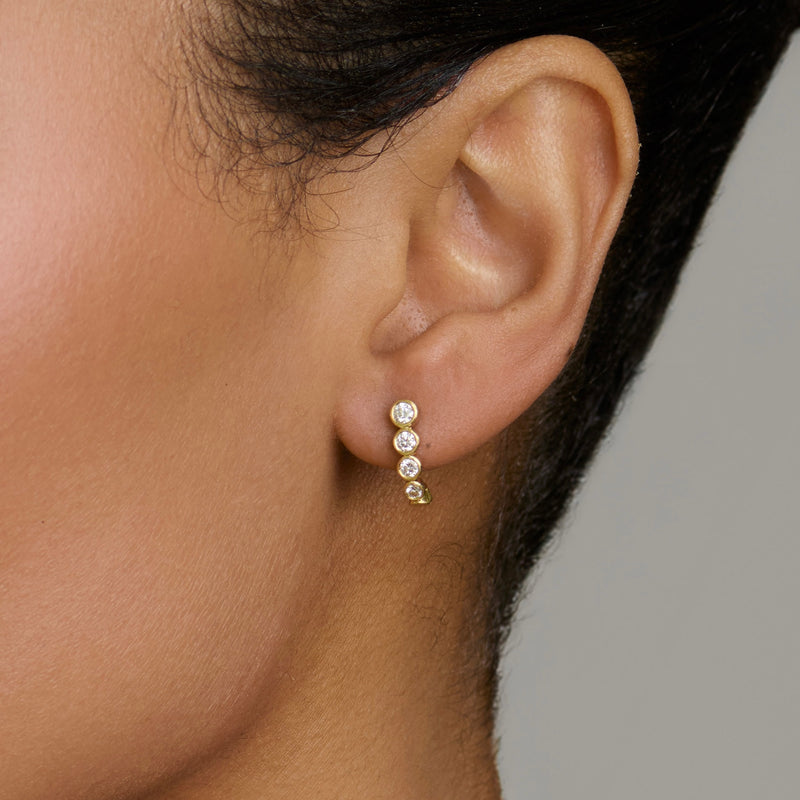 Medium Diamond Bubble Stuggies by Logan Hollowell Jewelry