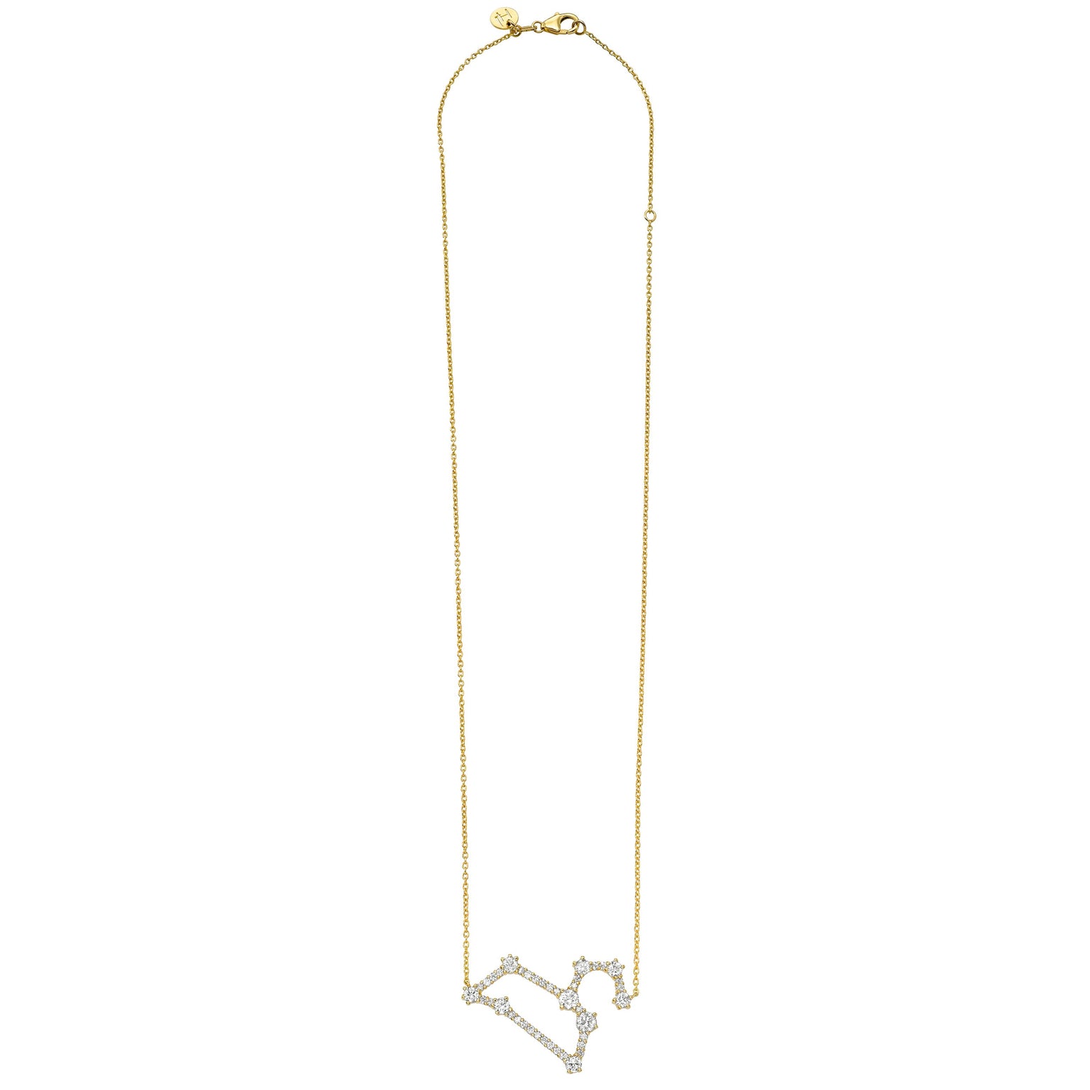 Diamond Pavé Constellation Necklace by Logan Hollowell Jewelry