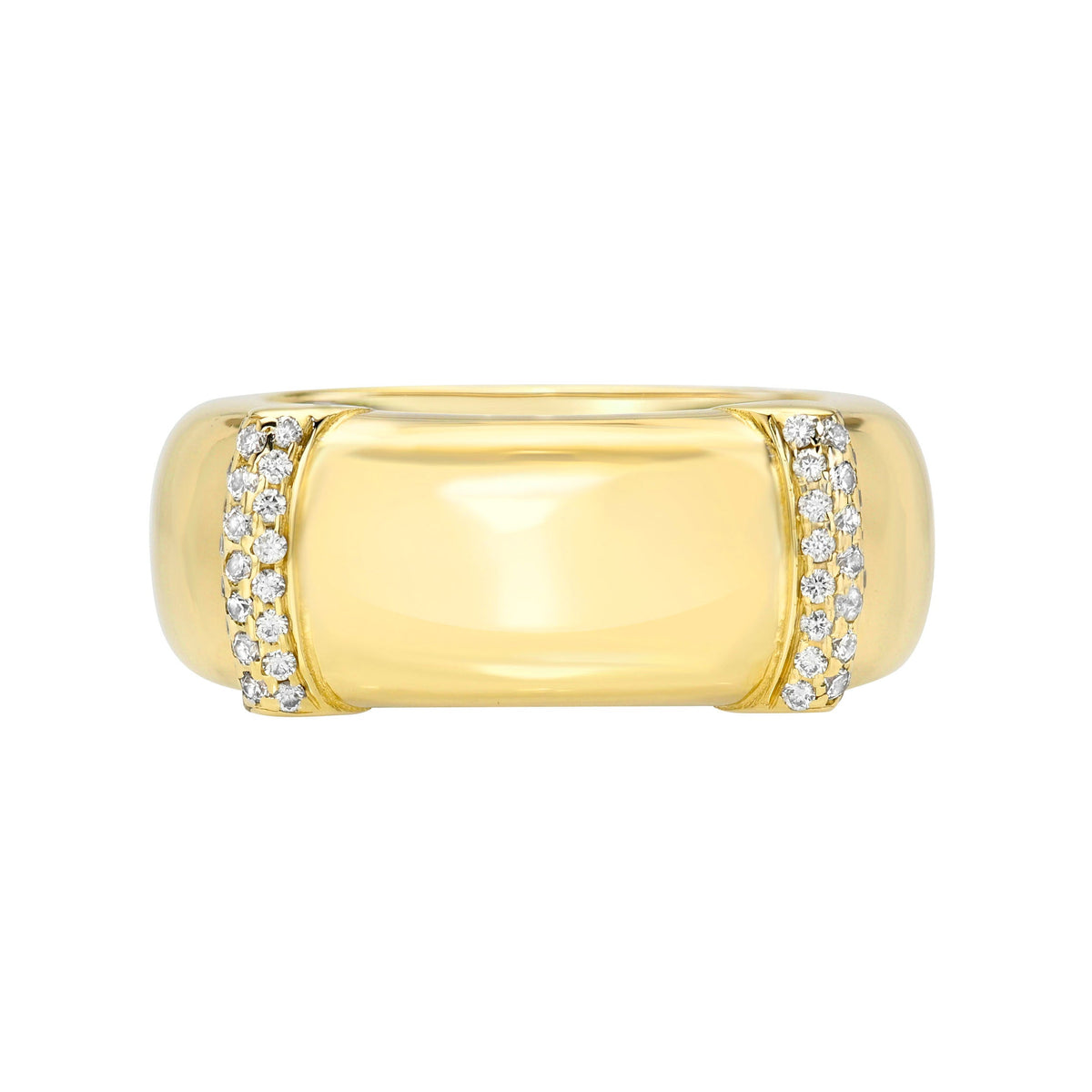 The Aura Sleeve Yellow Gold 4 by Logan Hollowell Jewelry