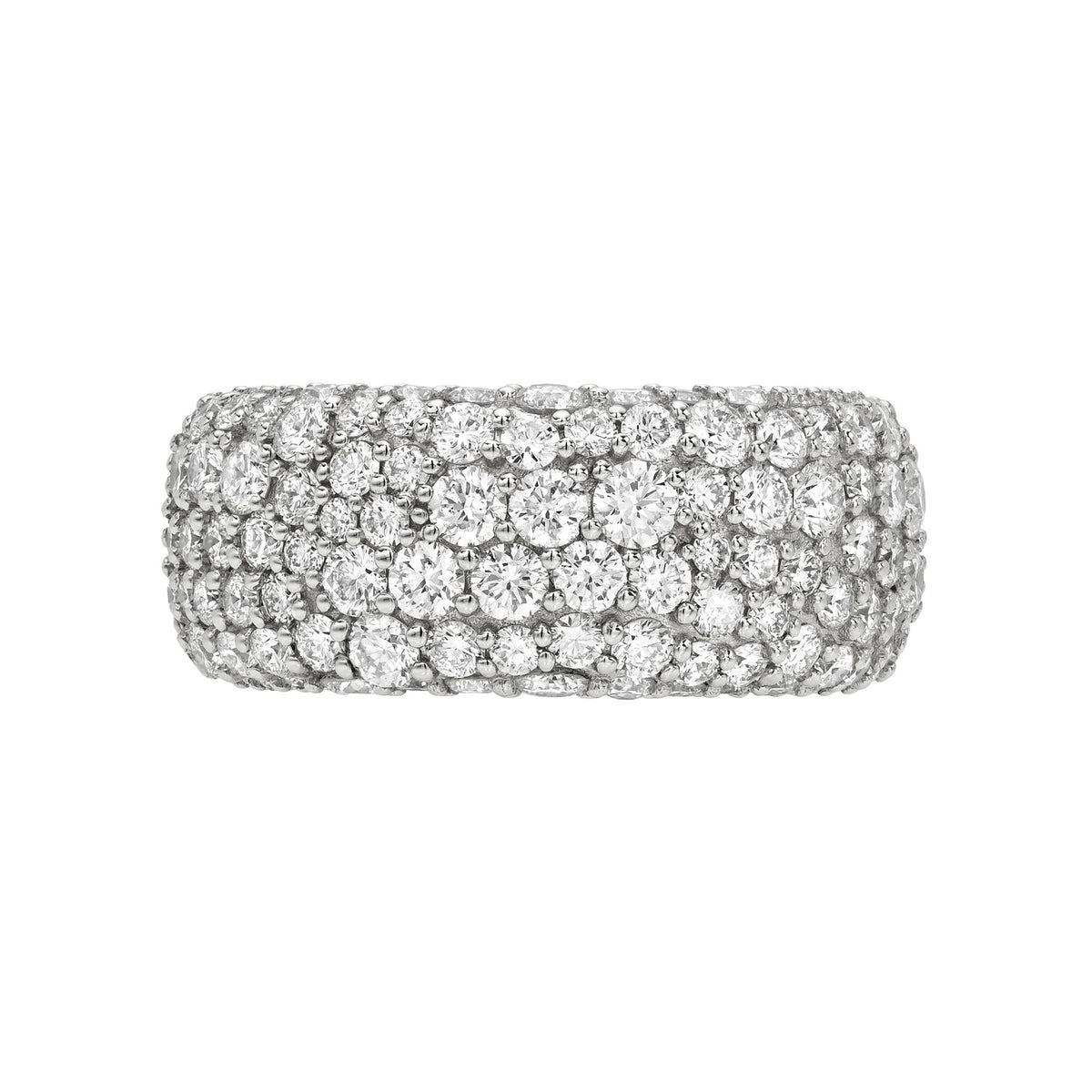 Showroom Sample | The Pavé Diamond Aura Sleeve Gen 4 Lab-Created White Gold 4 by Logan Hollowell Jewelry