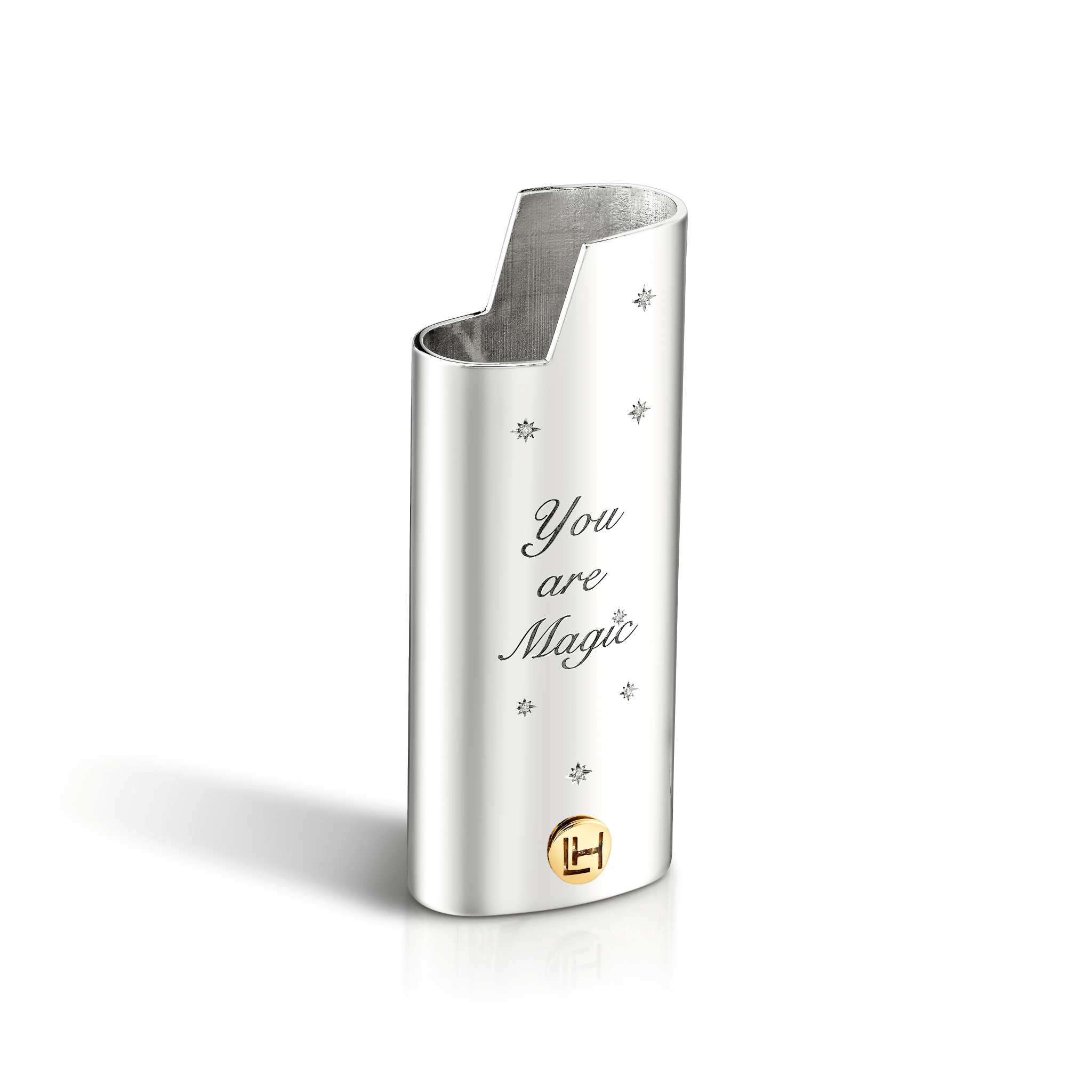 You are Magic Mini Lighter Case w/ 7 Star Diamonds    by Logan Hollowell Jewelry