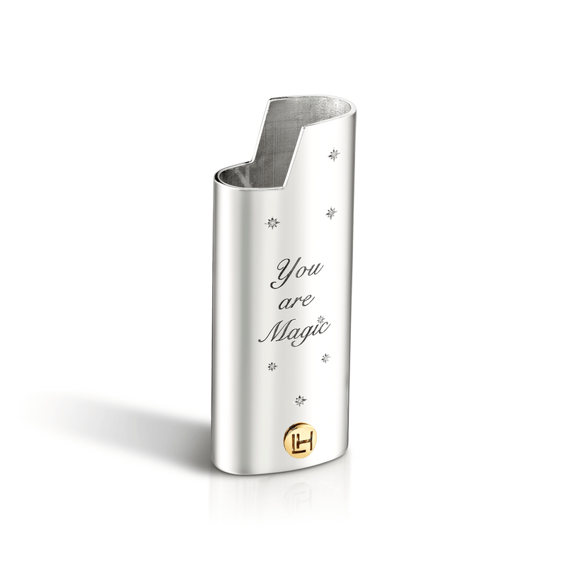 You are Magic Mini Lighter Case w/ 7 Star Diamonds    by Logan Hollowell Jewelry