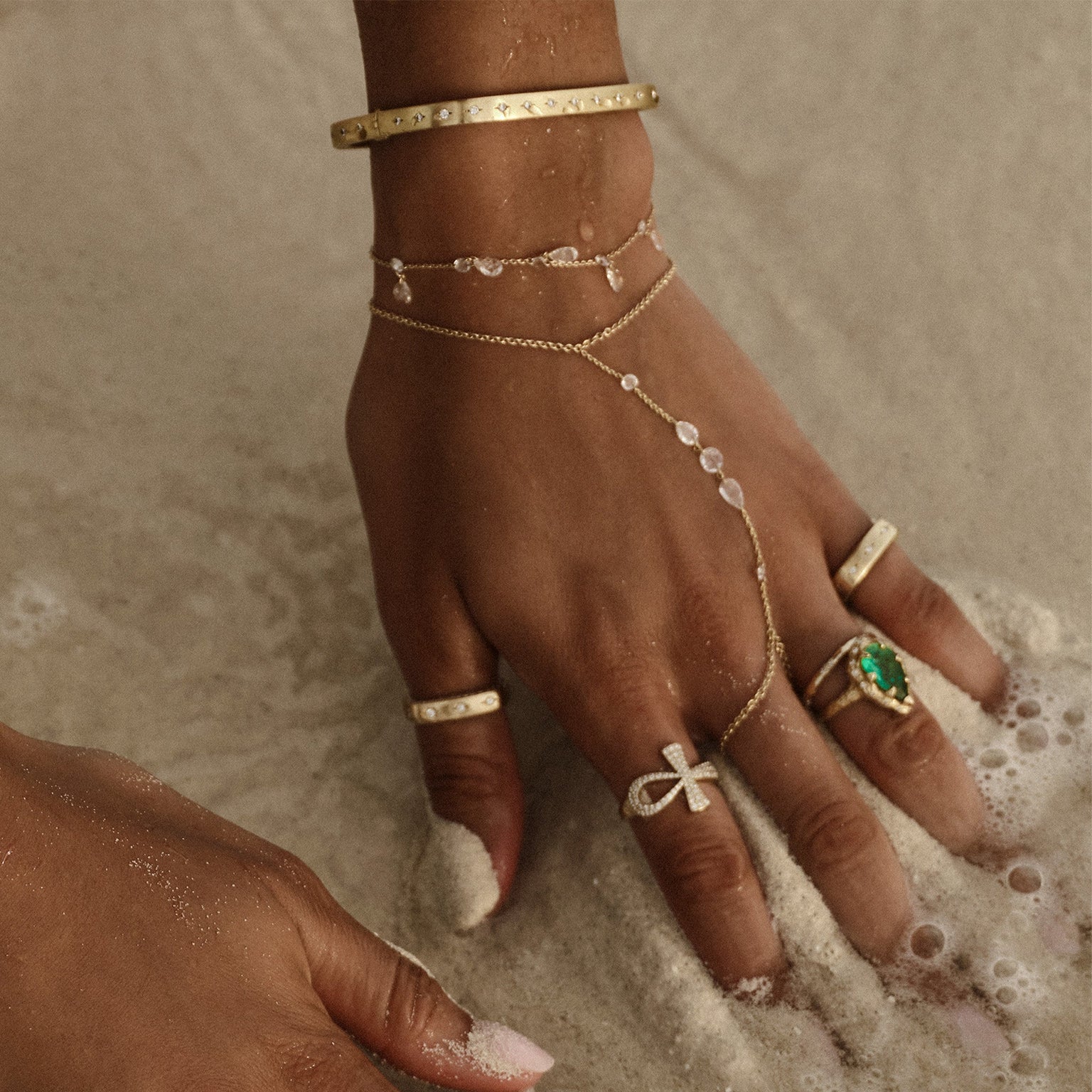 12 Wishes Diamond Bracelet by Logan Hollowell Jewelry