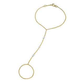 Eau de Rose Cut 3 Diamond Hand Chain