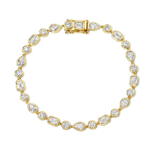 Diana Diamond Bracelet | Ready to Ship Yellow Gold by Logan Hollowell Jewelry