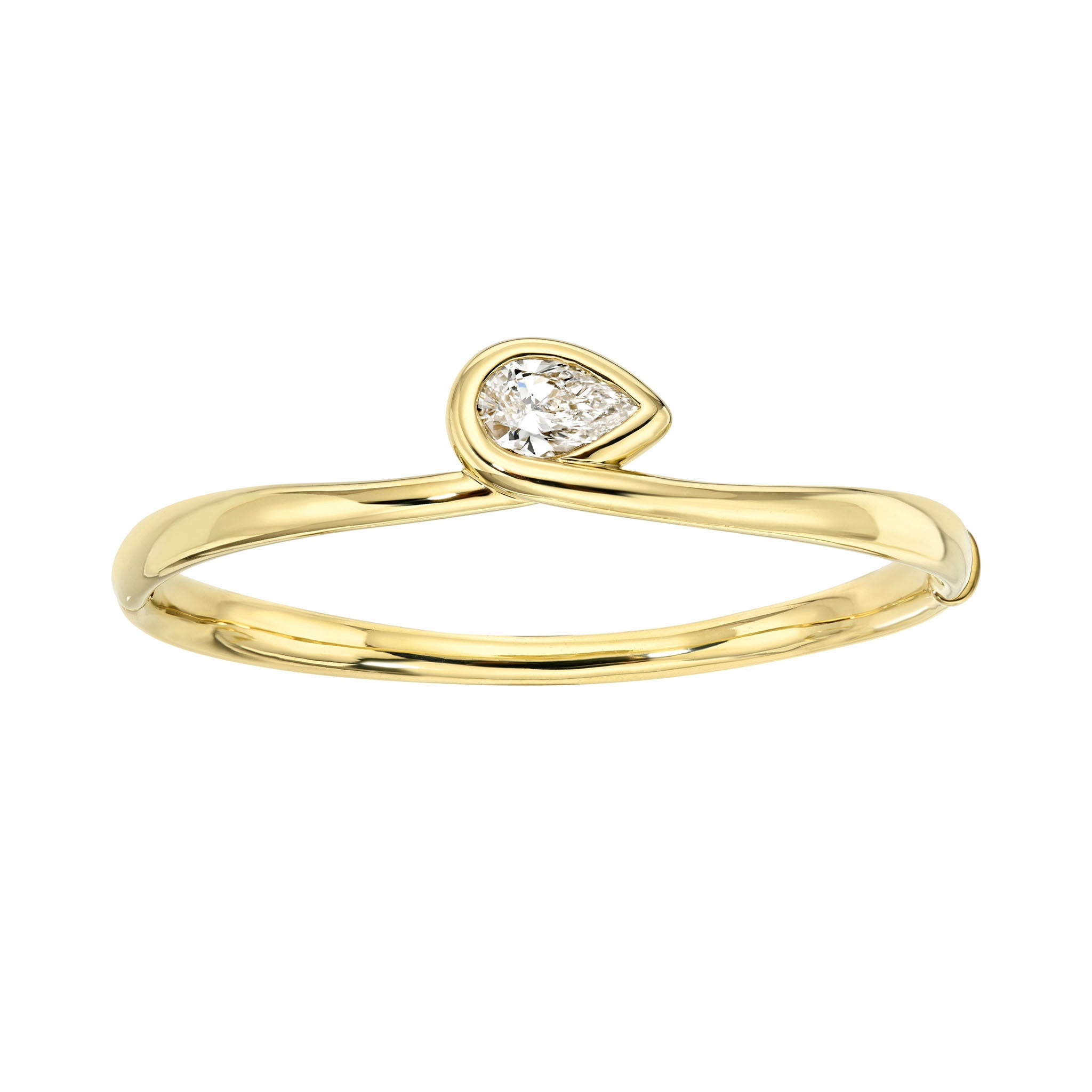 Enigma Water Drop Diamond Bracelet Yellow Gold by Logan Hollowell Jewelry