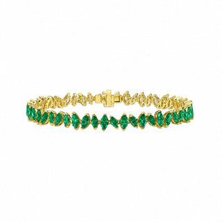Dancing Marquise Emerald Bracelet
