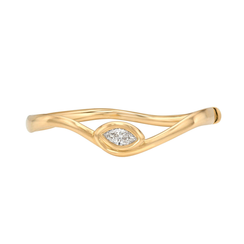 Enigma Angel Eye Marquise Diamond Bracelet Rose Gold by Logan Hollowell Jewelry