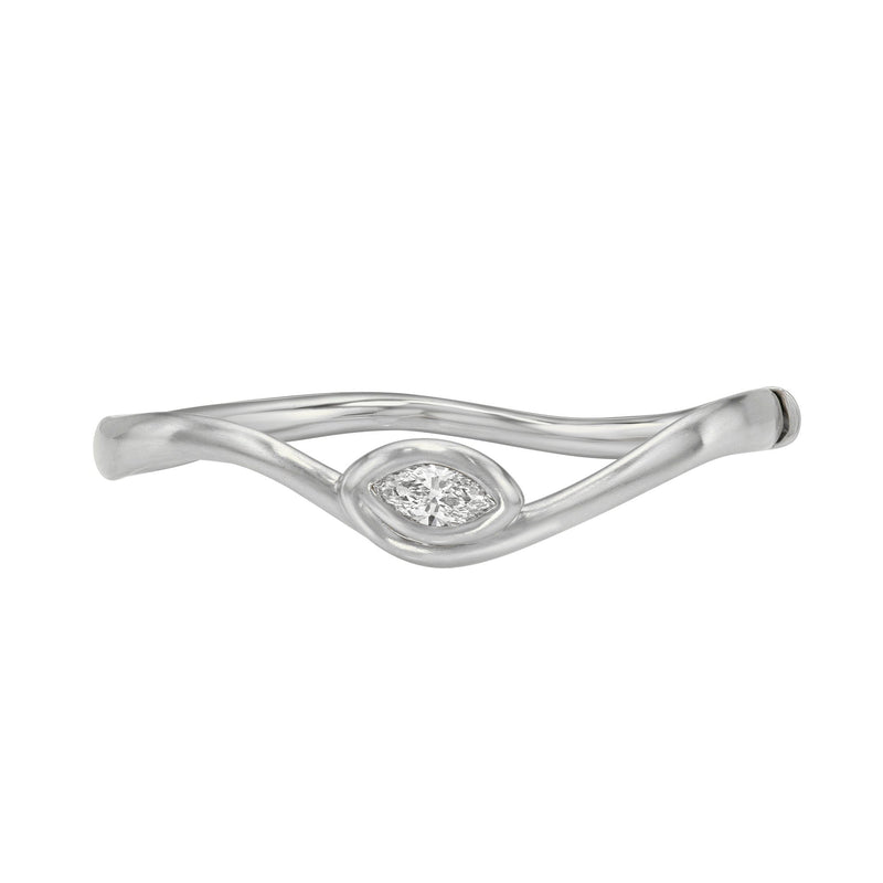 Enigma Angel Eye Marquise Diamond Bracelet White Gold by Logan Hollowell Jewelry