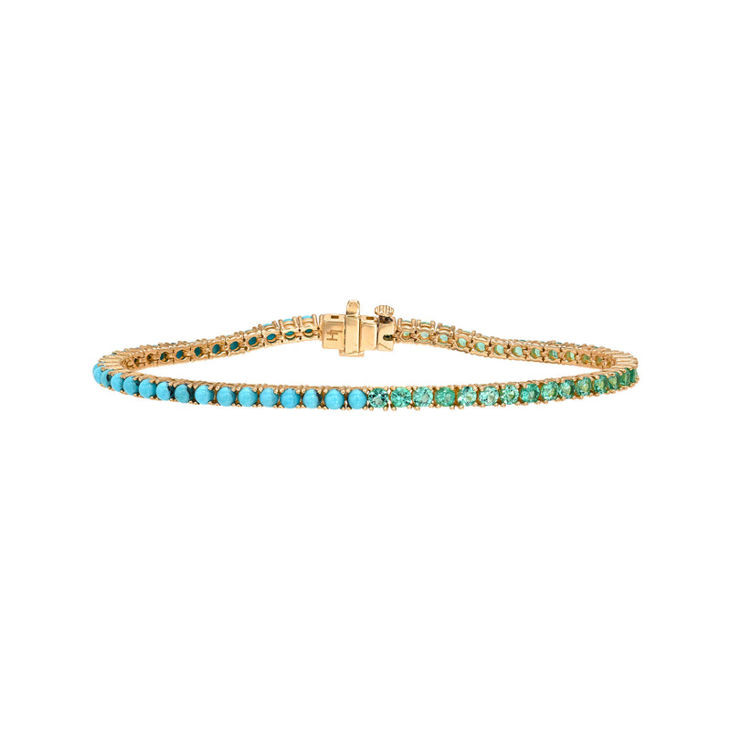Emerald Lagoon Turquoise Tennis Bracelet