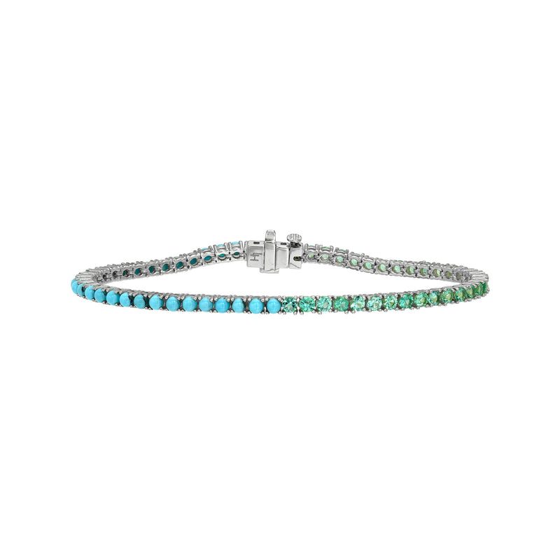 Emerald Lagoon Turquoise Tennis Bracelet