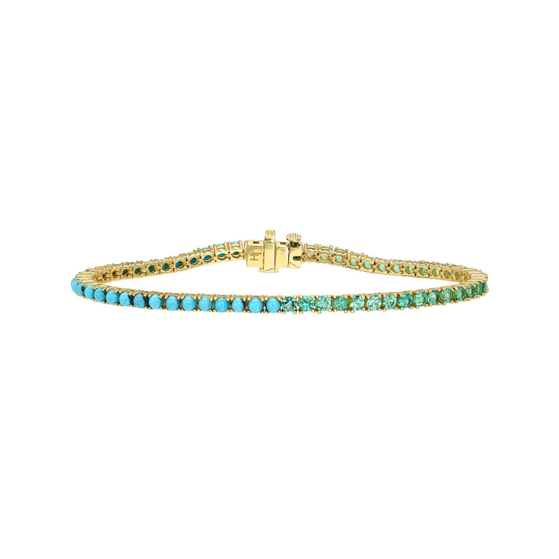 Emerald Lagoon Turquoise Tennis Bracelet