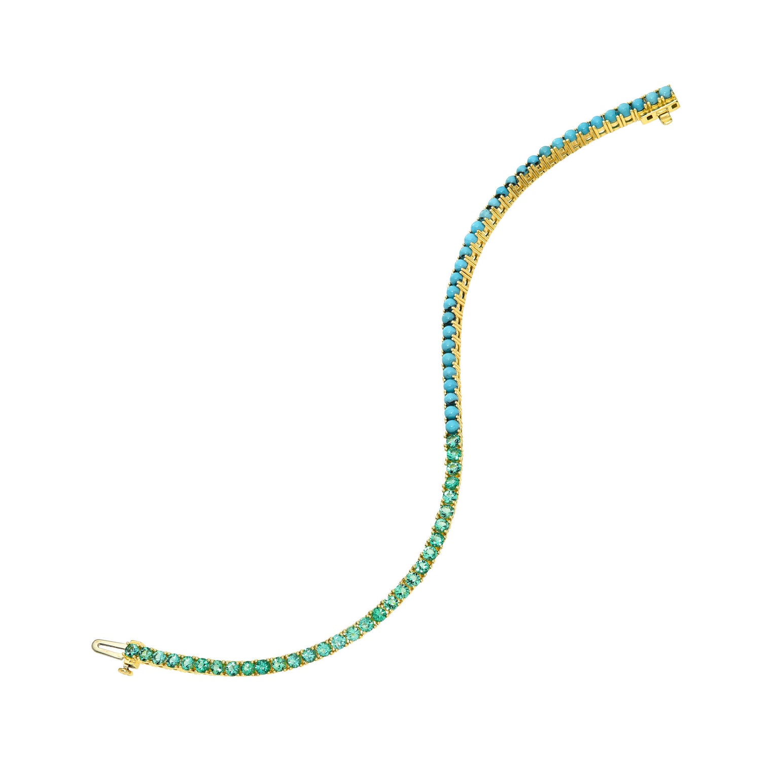 Emerald Lagoon Turquoise Tennis Bracelet