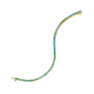 Emerald Lagoon Turquoise Tennis Bracelet