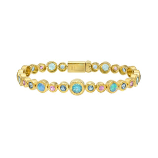 Mermaid Bubble Bracelet Yellow Gold 7" by Logan Hollowell Jewelry
