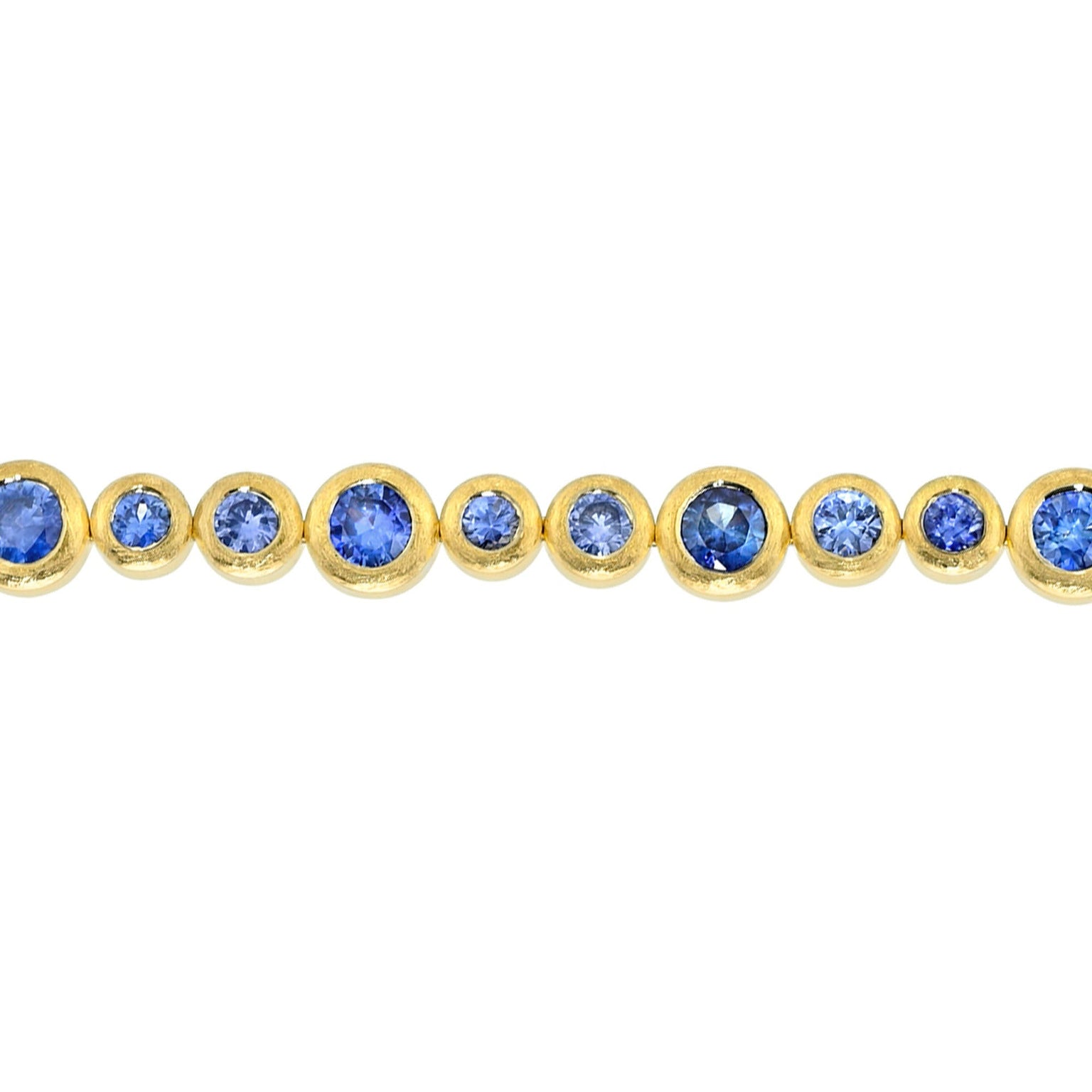 Blue Sapphire Bubble Bracelet by Logan Hollowell Jewelry