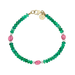 Garden of Venus Beaded Bracelet Yellow Gold by Logan Hollowell Jewelry