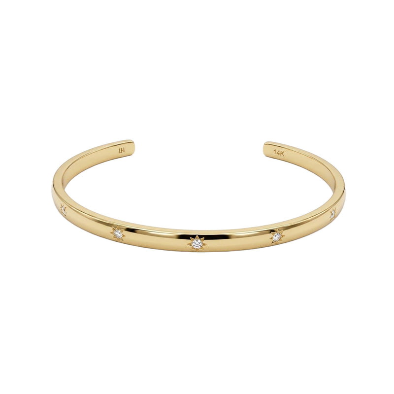 Petite Star Set Cuff