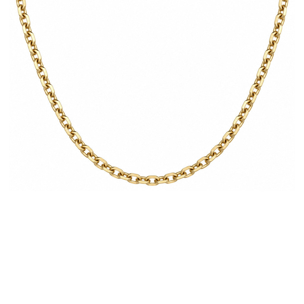 Danny Chain Mini Yellow Gold 16" by Logan Hollowell Jewelry