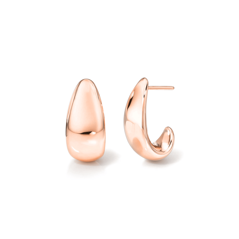 18K Medium Tusk Earrings by Logan Hollowell Jewelry