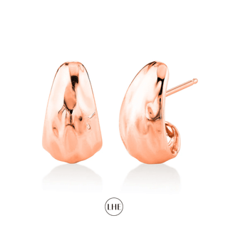 Medium River Tusk Earrings Rose Gold   by Logan Hollowell Jewelry