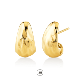 Medium River Tusk Earrings | Ready to Ship Yellow Gold by Logan Hollowell Jewelry