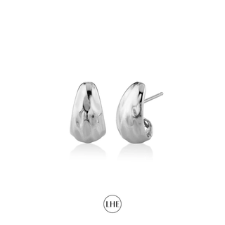 Baby River Tusk Earrings White Gold   by Logan Hollowell Jewelry