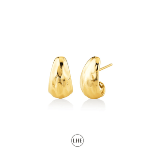 Baby River Tusk Earrings Yellow Gold   by Logan Hollowell Jewelry