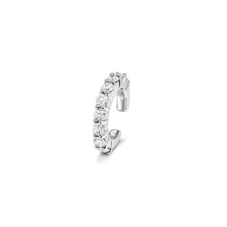 Pavé Diamond Ear Cuff White Gold by Logan Hollowell Jewelry