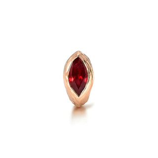 Ruby Marquise River Stuggies Rose Gold Single by Logan Hollowell Jewelry