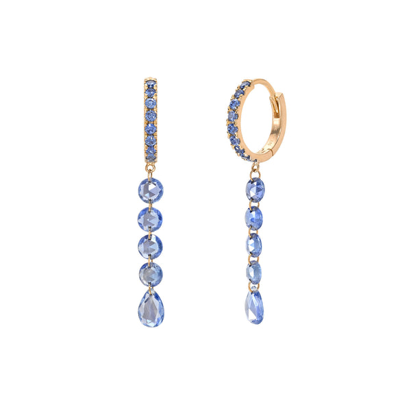 Eau de Rose Cut Drop Earrings