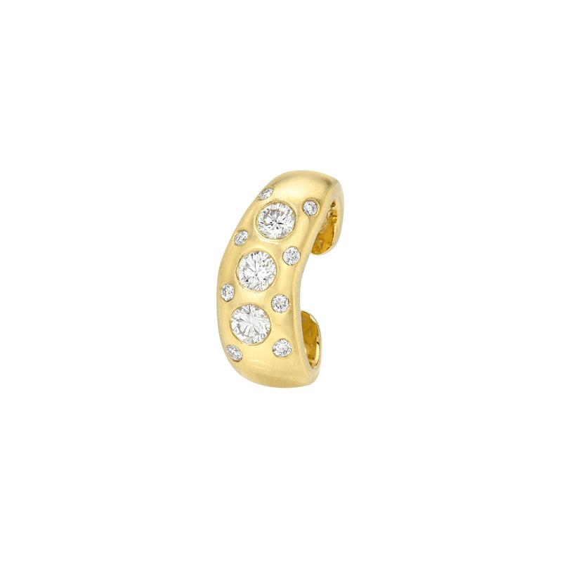 Oracle Diamond Ear Cuff Yellow Gold by Logan Hollowell Jewelry