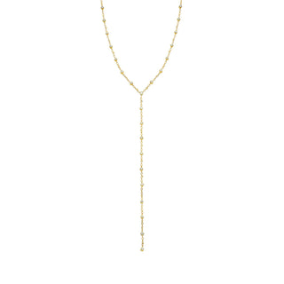 Solar Flare Mini Lariat Yellow Gold by Logan Hollowell Jewelry