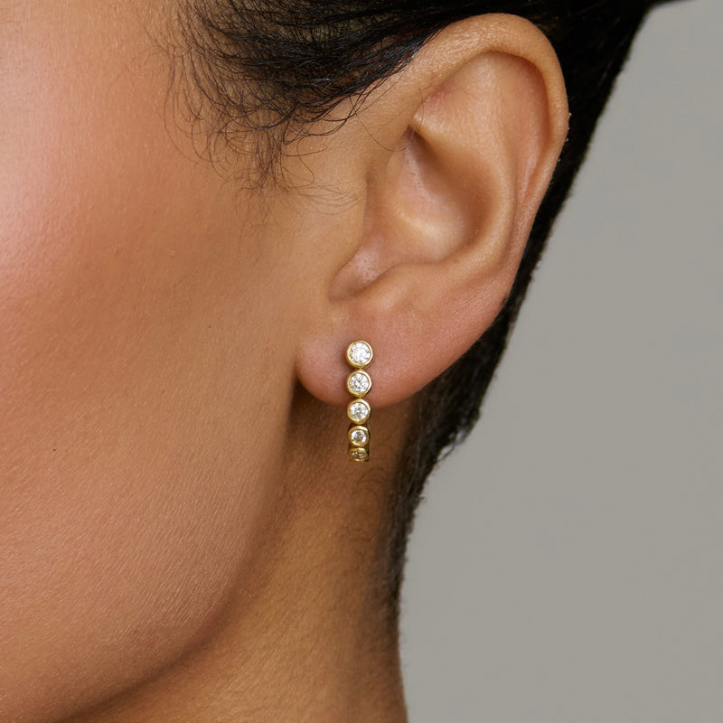Large Diamond Bubble Stuggies by Logan Hollowell Jewelry