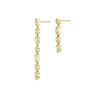 Ascension Diamond Drop Earrings by Logan Hollowell Jewelry