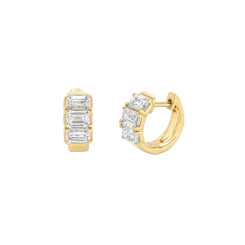 Meridian Huggie Yellow Gold by Logan Hollowell Jewelry