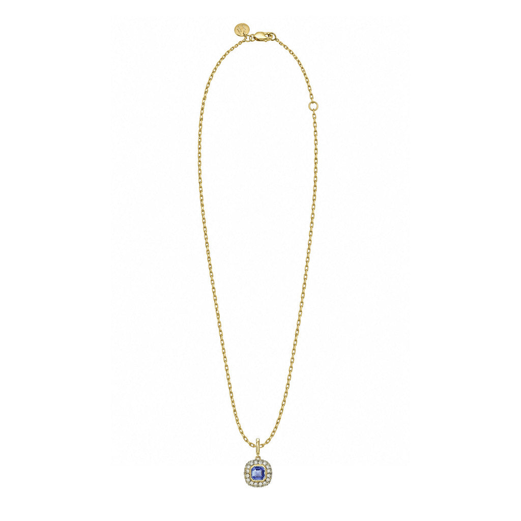 Blue Sapphire Pop Rocks Pendant by Logan Hollowell Jewelry