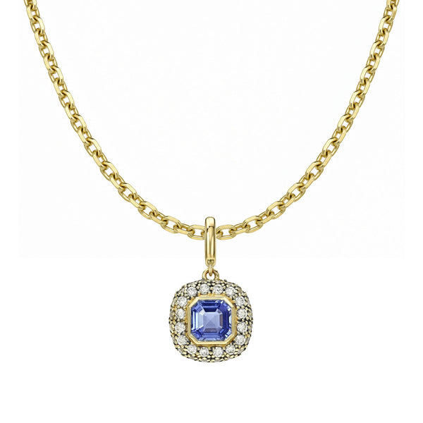 Blue Sapphire Pop Rocks Pendant