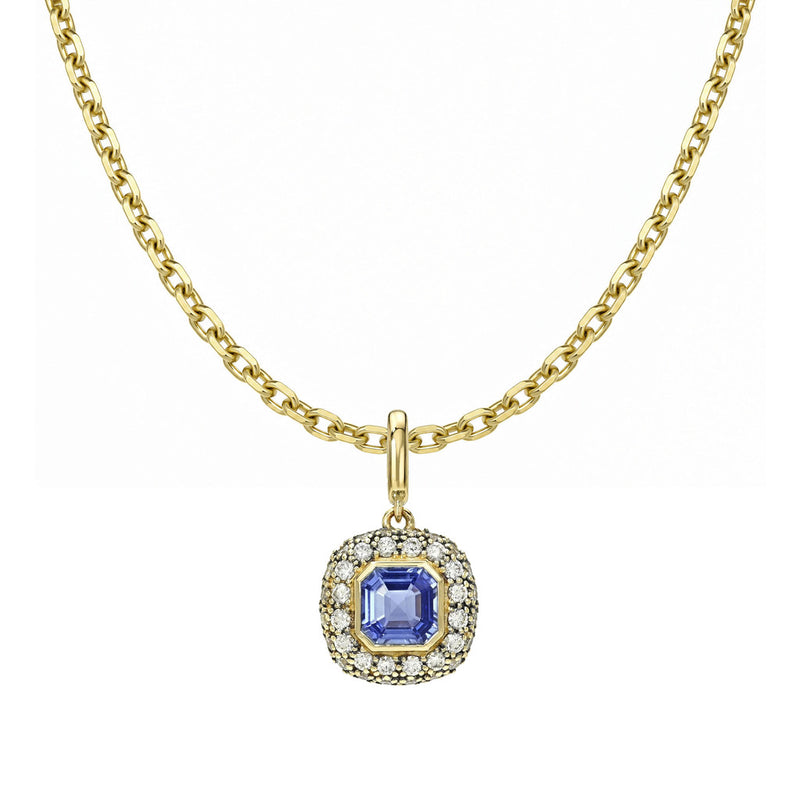 Blue Sapphire Pop Rocks Pendant