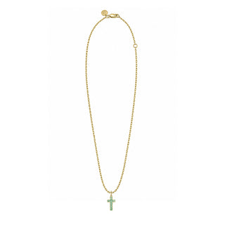 Emerald Channel Faith Pendant by Logan Hollowell Jewelry