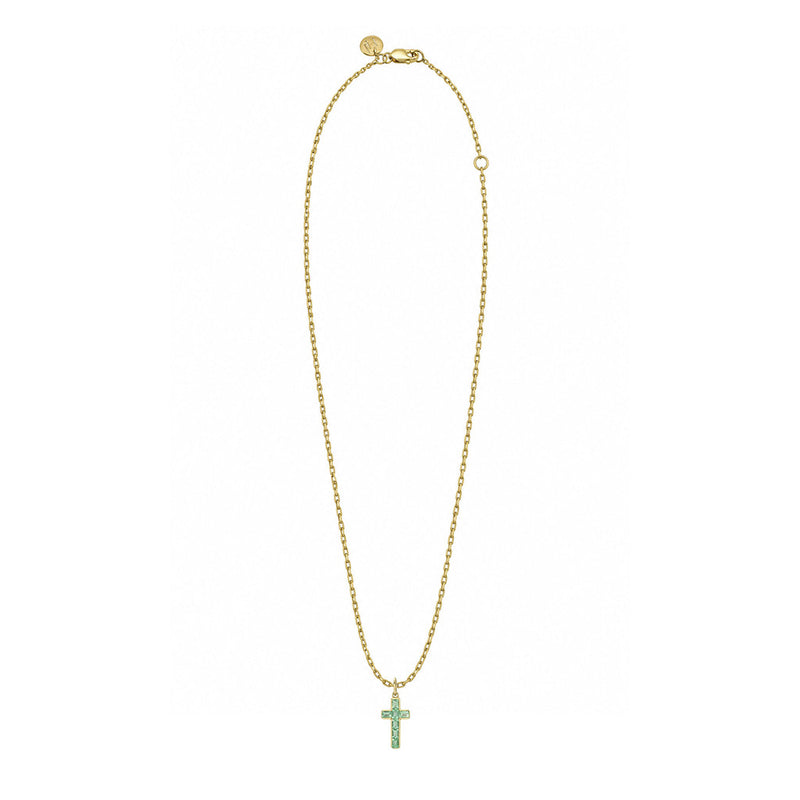 Emerald Channel Faith Pendant by Logan Hollowell Jewelry