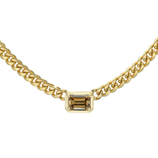 Emerald Cut Desert Cuban Choker by Logan Hollowell Jewelry