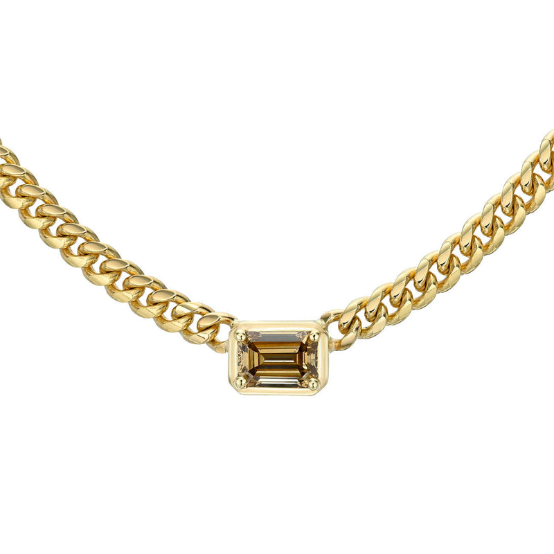Emerald Cut Desert Cuban Choker by Logan Hollowell Jewelry
