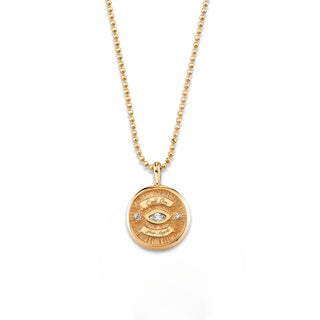 Mini Call On Your Angels Coin Necklace by Logan Hollowell Jewelry