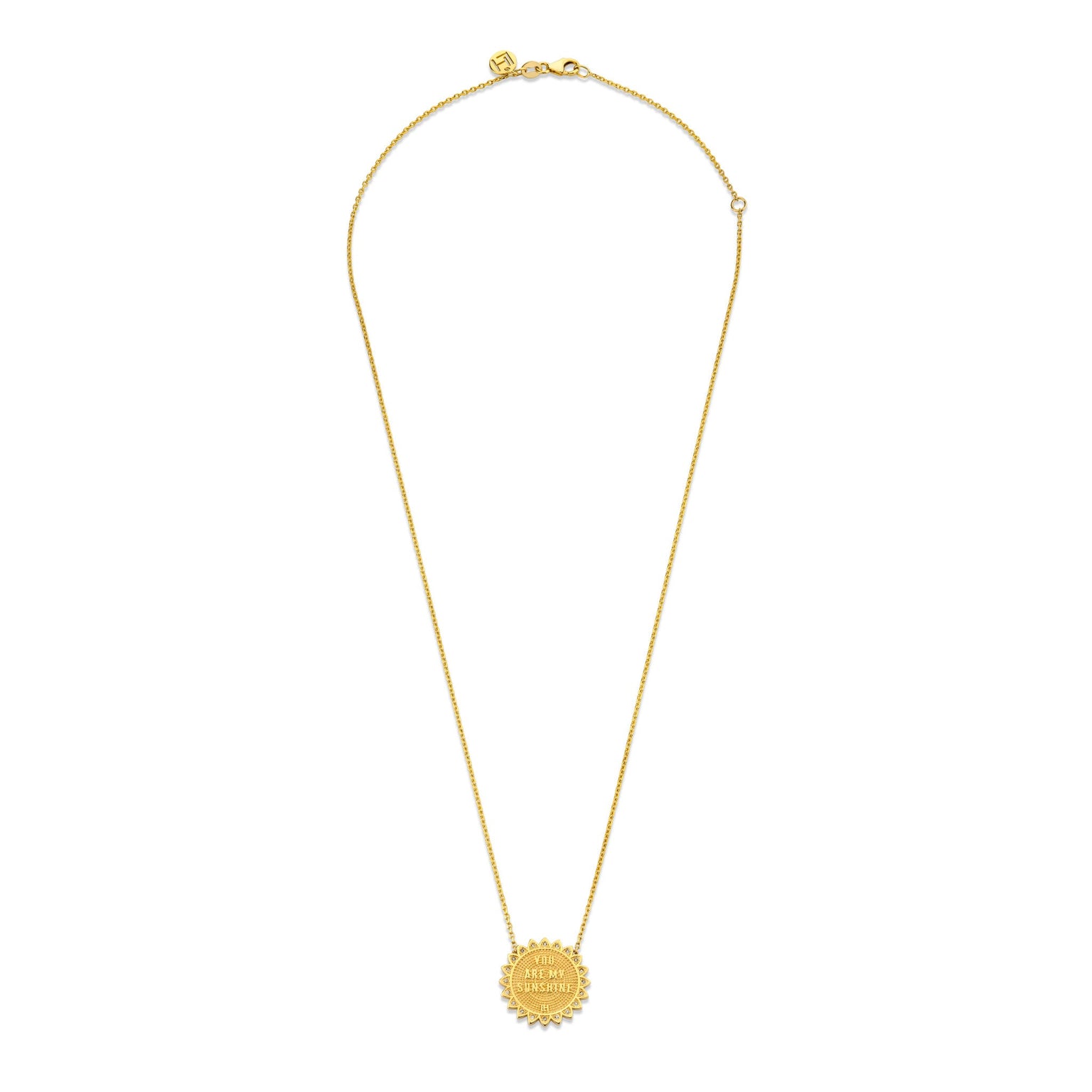 Custom Initials Classic "You Are My Sunshine" Necklace (Showroom Only) by Logan Hollowell Jewelry