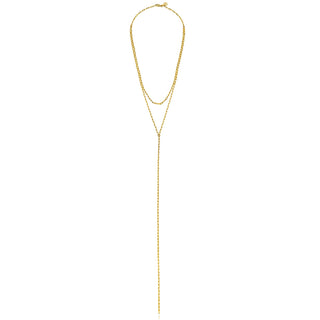 Baby Alchemy Double Y Necklace 14" by Logan Hollowell Jewelry