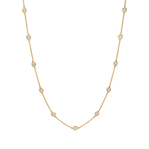 11:11 Diamond Station Necklace (11 Diamond) by Logan Hollowell Jewelry