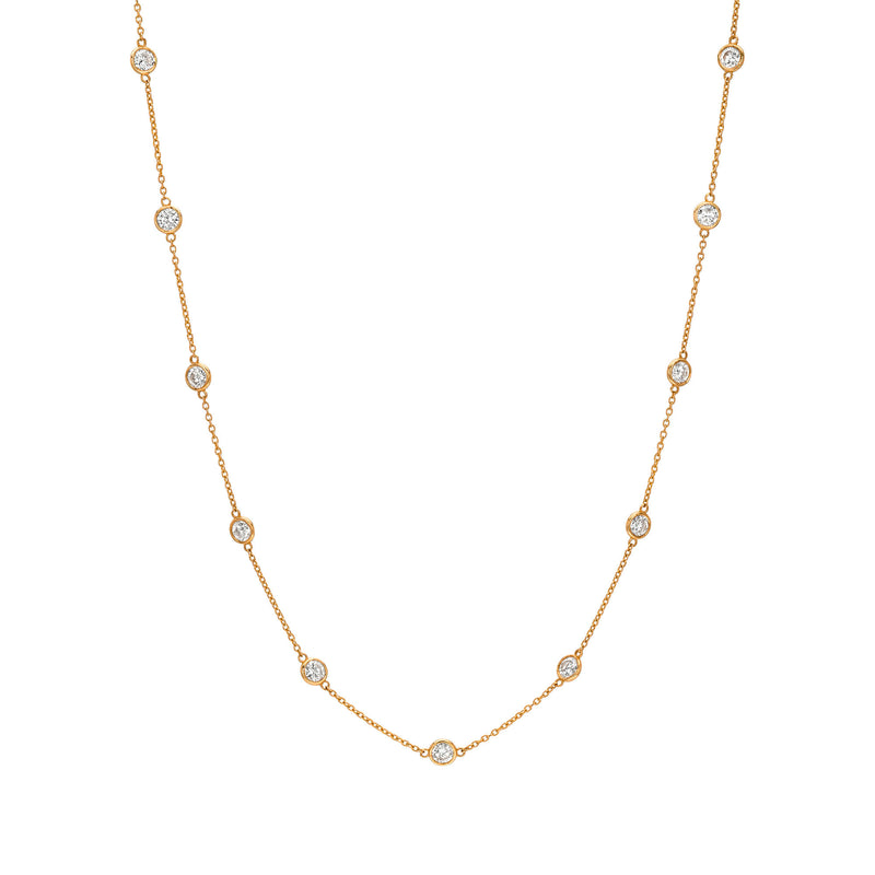 11:11 Diamond Station Necklace (11 Diamond) by Logan Hollowell Jewelry